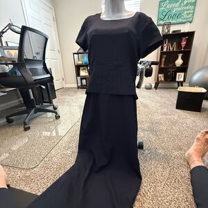 Elegant Black Maxi Dress mp1